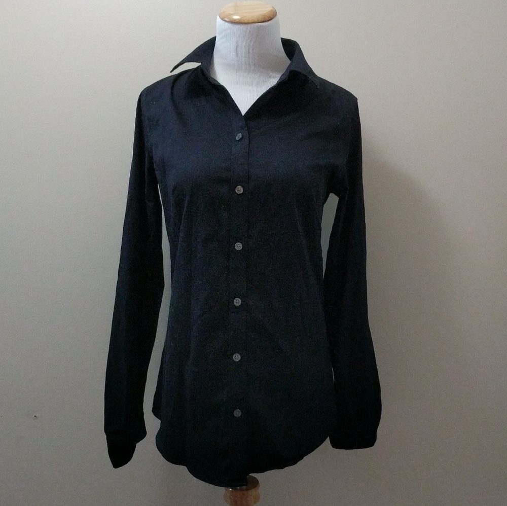 TALL stretch cotton non-iron button up shirt